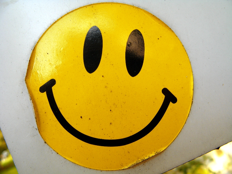 Smiley-Aufkleber